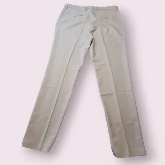 Greg Norman Men’s 36 Pants Check Golf Performance Travel Resort Athleisure